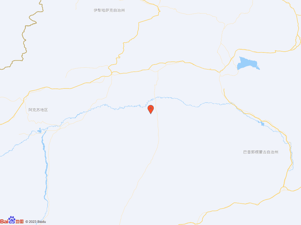 新疆巴音郭楞州尉犁县（北纬40.85度，东经84.10度）发生4.2级地震