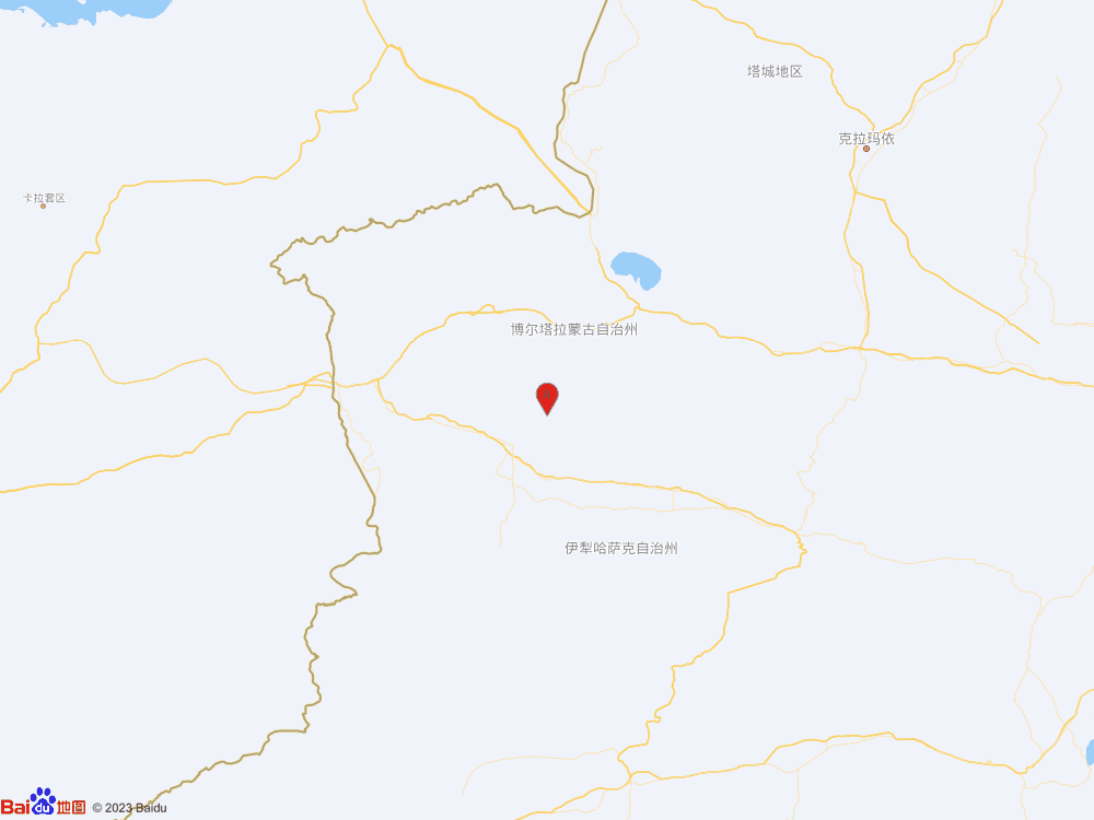 新疆伊犁州尼勒克县（北纬44.03度，东经82.21度）发生3.3级地震