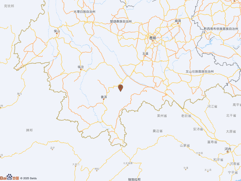 云南普洱市墨江县发生4.5级地震