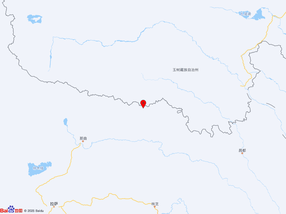 西藏那曲市巴青县（北纬32.43度，东经93.99度）发生5.7级地震